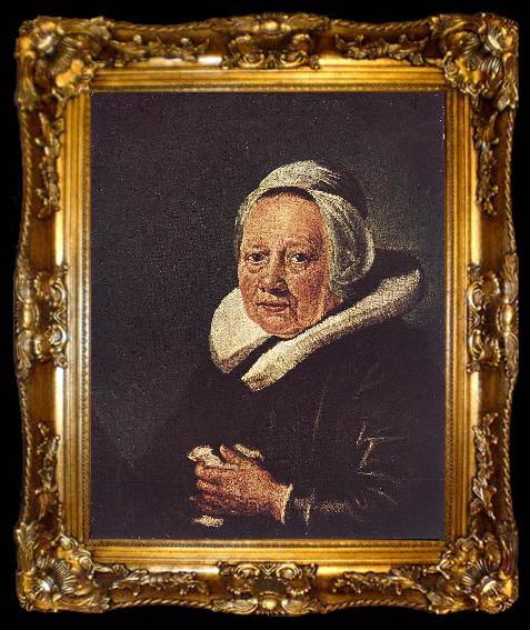 framed  DOU, Gerrit Portrait of an Old Woman df, ta009-2